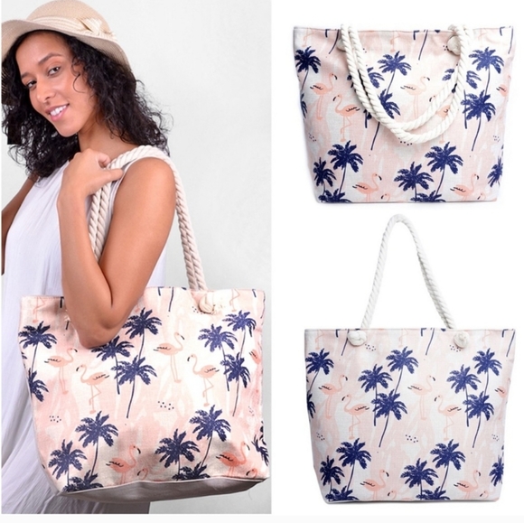 Flamingo Beach bag - Picture 2 of 5